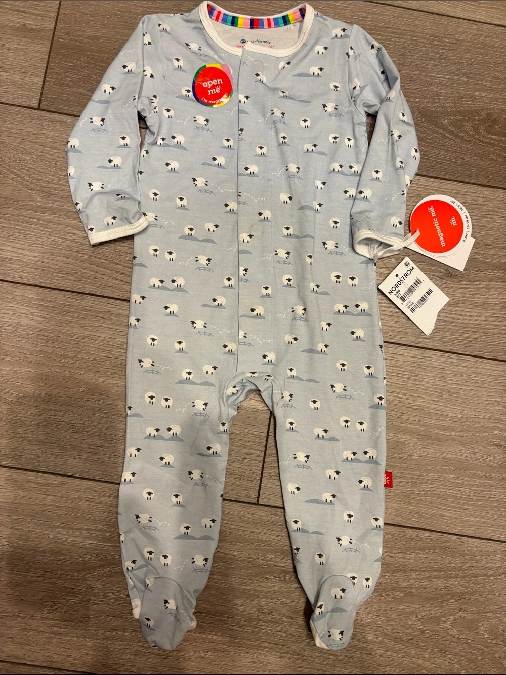 New! Magnetic Me one piece with sheep 6-9mo